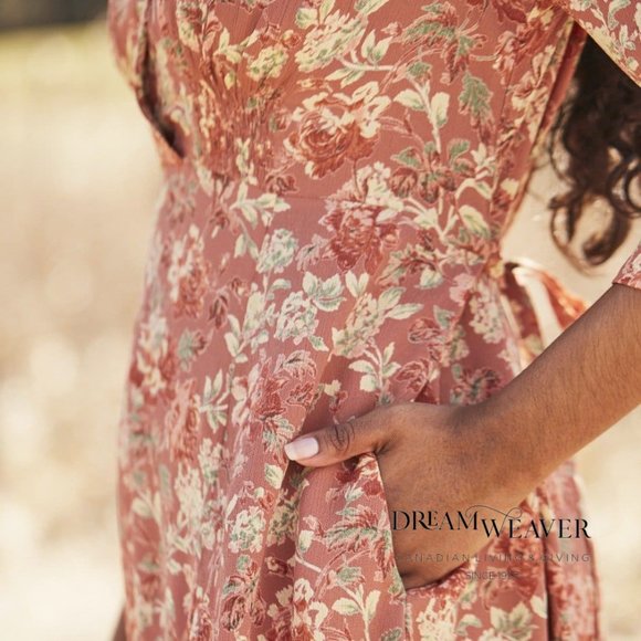 Greta's Garden Tea Dress Terracotta | April Cornell - Picture 8 of 8